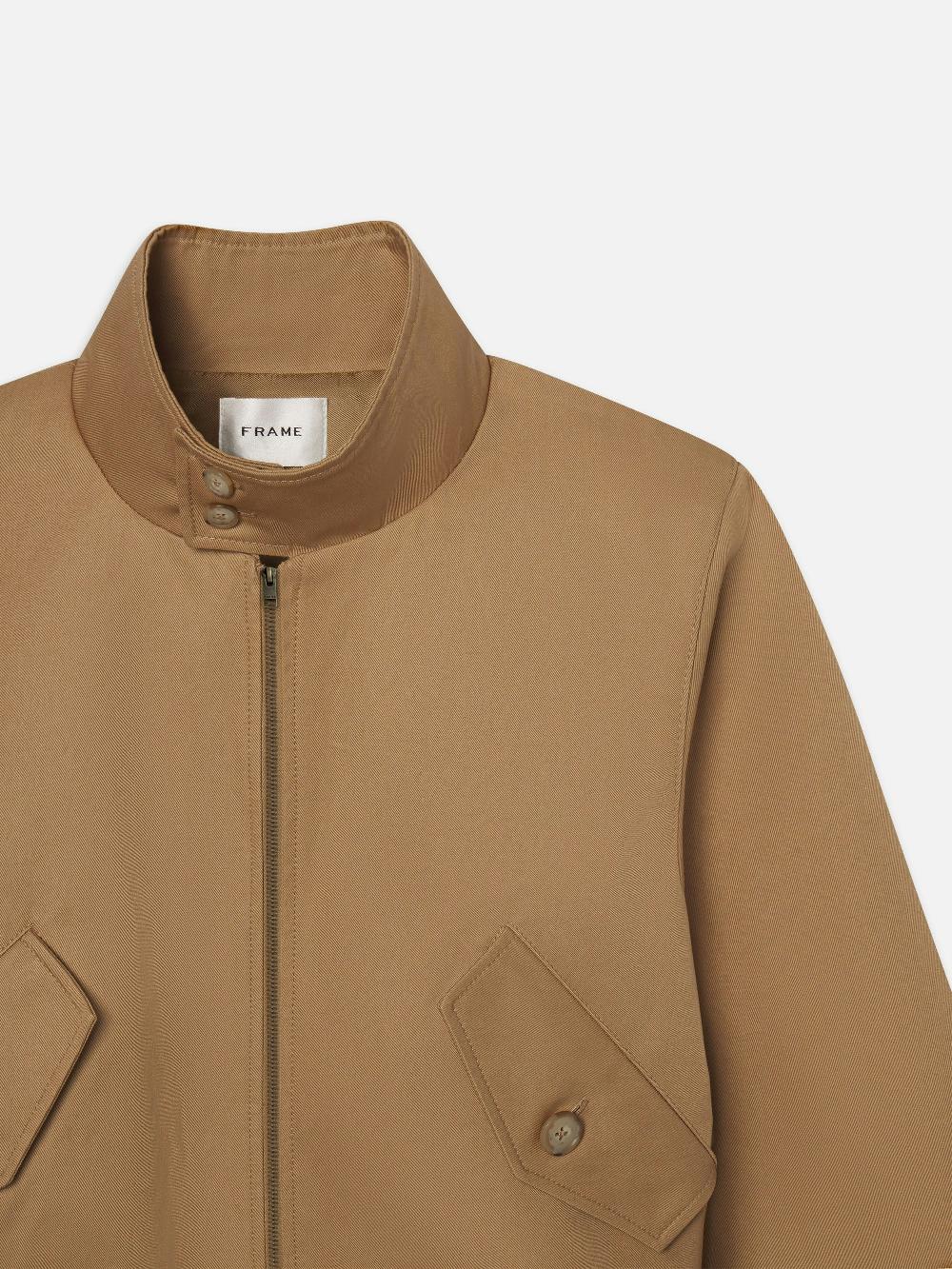 Frame The Harrington Jacket In Camel