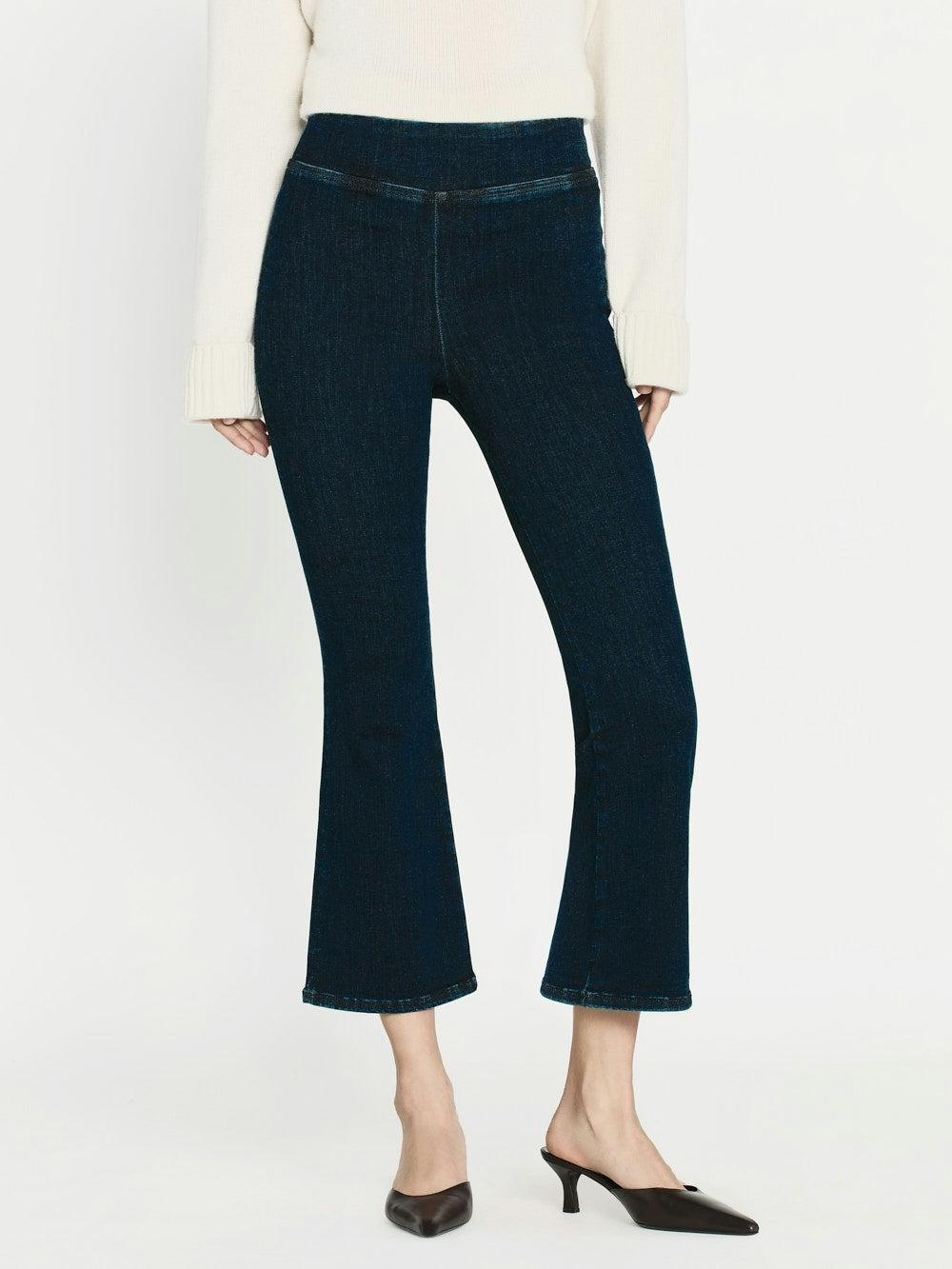 Frame The Jetset Crop Mini Boot In Keller