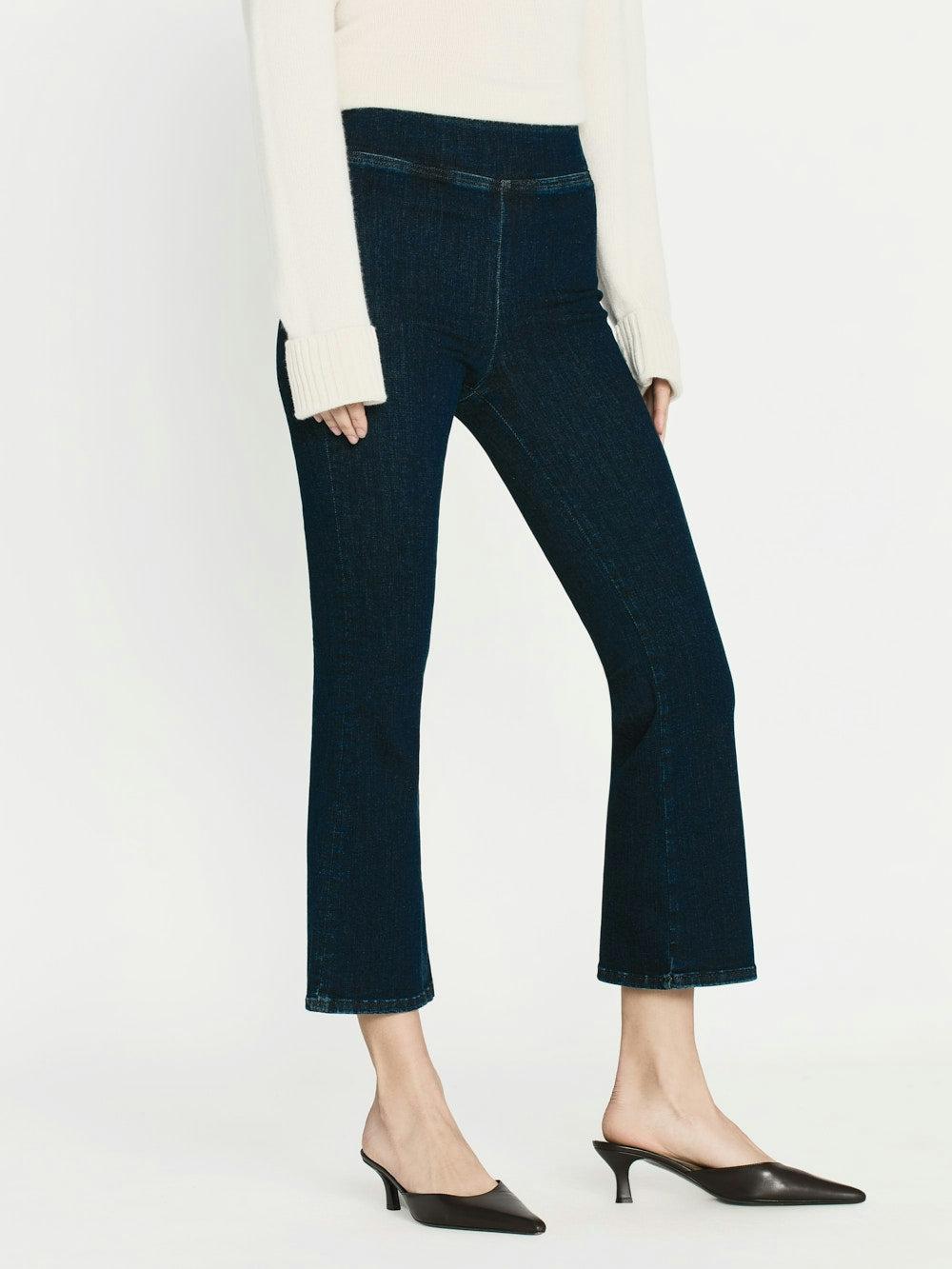 Frame The Jetset Crop Mini Boot In Keller