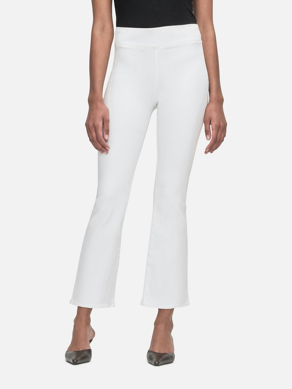 Frame The Jetset Crop Mini Boot In White