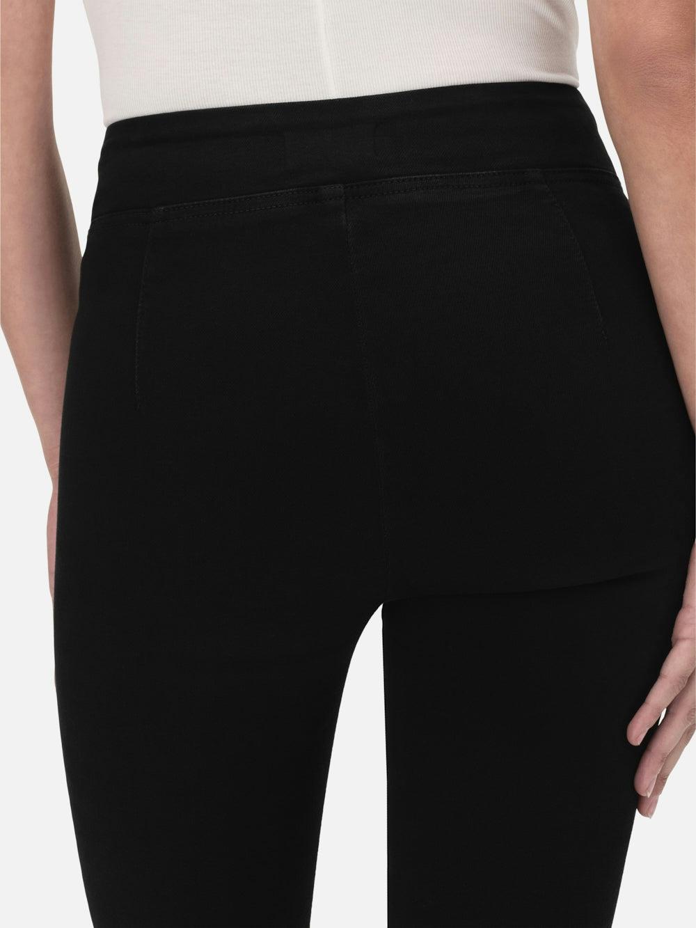 Frame The Jetset Skinny Crop In Sheen Noir