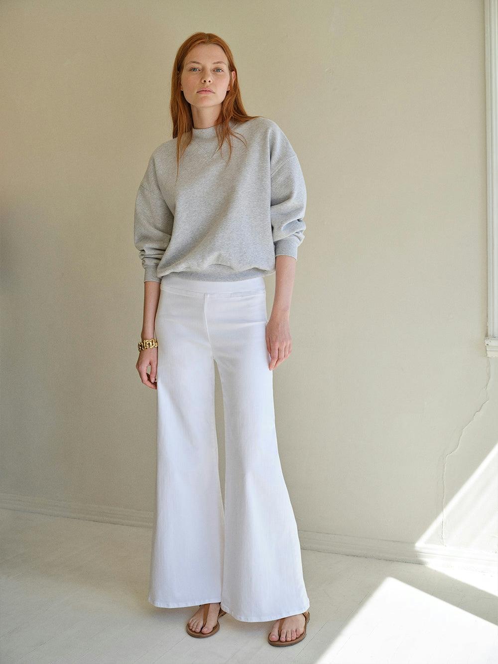 Frame The Jetset Wide Leg In White