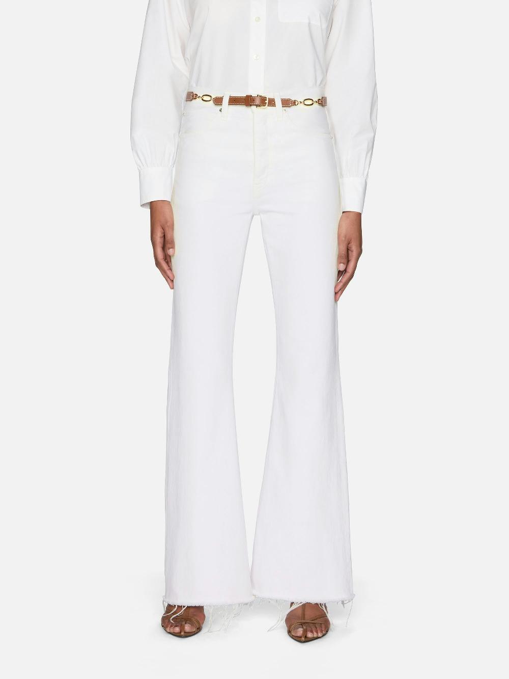 Frame The Lax In White Raw Fray