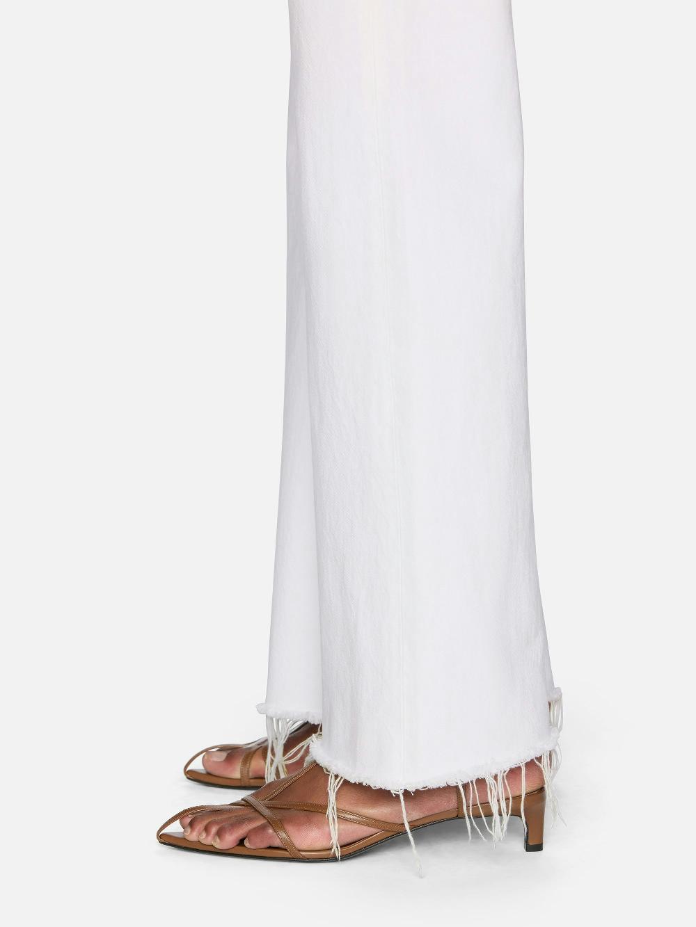 Frame The Lax In White Raw Fray