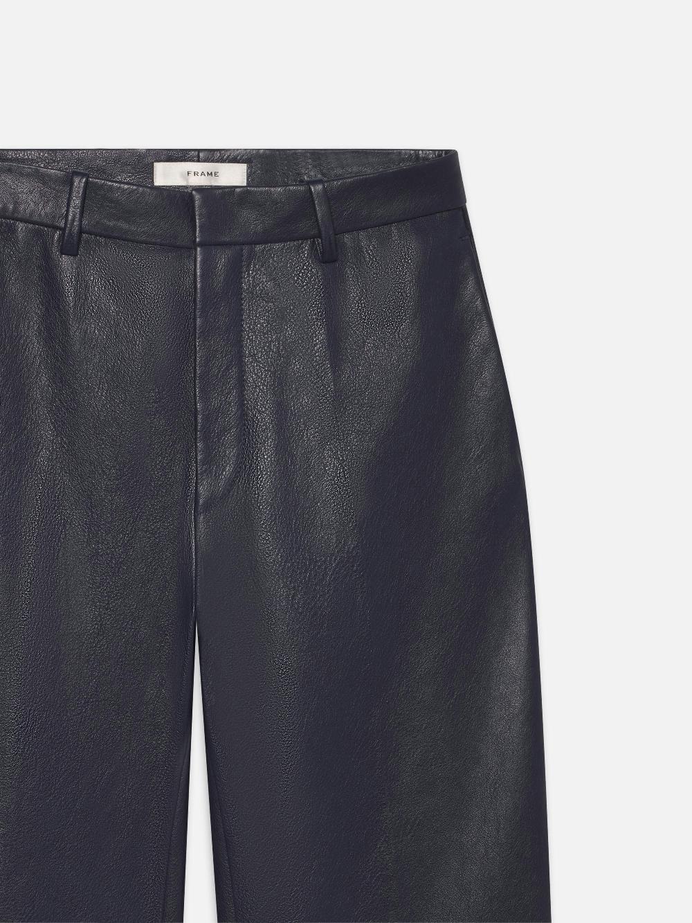 Frame The Leather Trouser In Dark Indigo