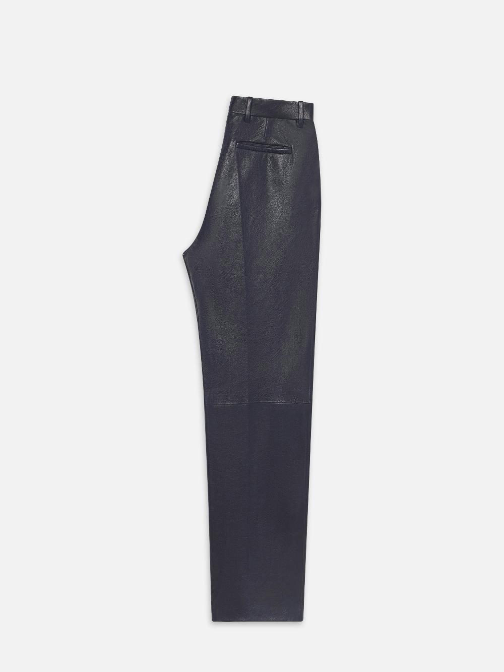 Frame The Leather Trouser In Dark Indigo