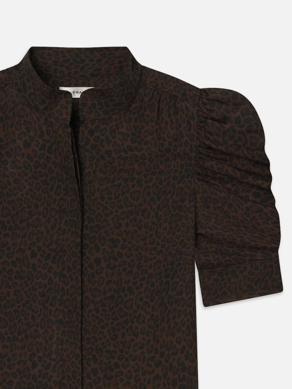 Frame The Leopard Gillian Top In Leopard