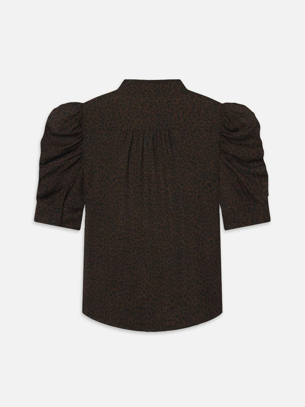 Frame The Leopard Gillian Top In Leopard