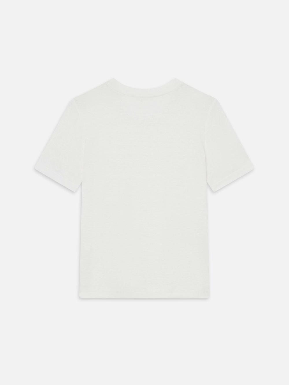 Frame The Linen Baby Tee In White