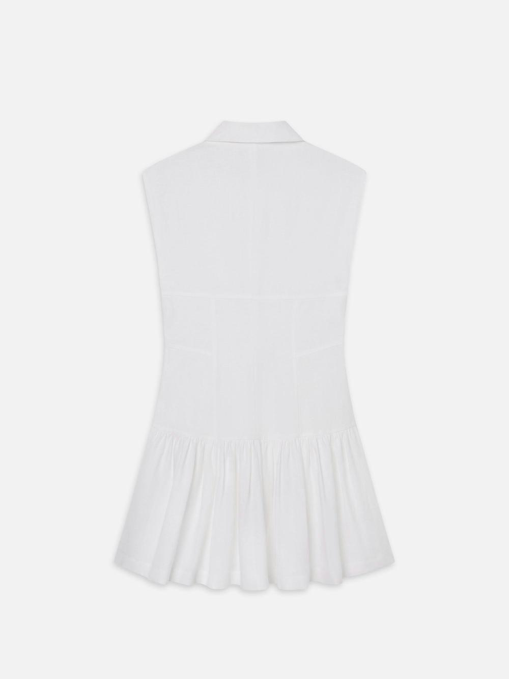 Frame The Linen Day Dress In White