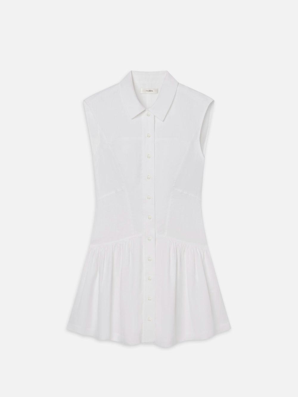 frame The Linen Day Dress in White