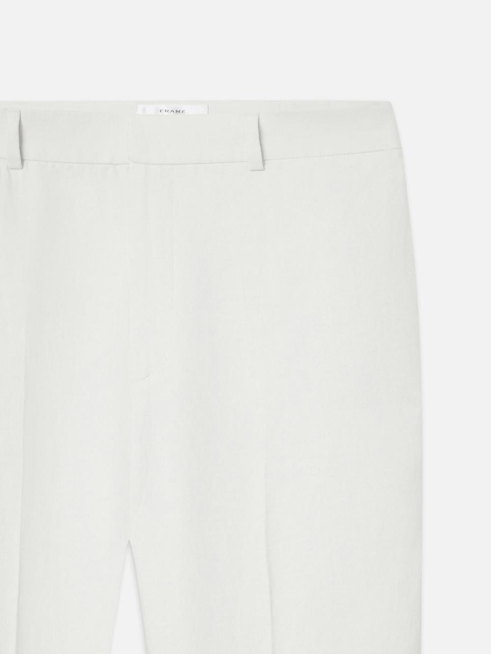 Frame The Linen Trouser In White