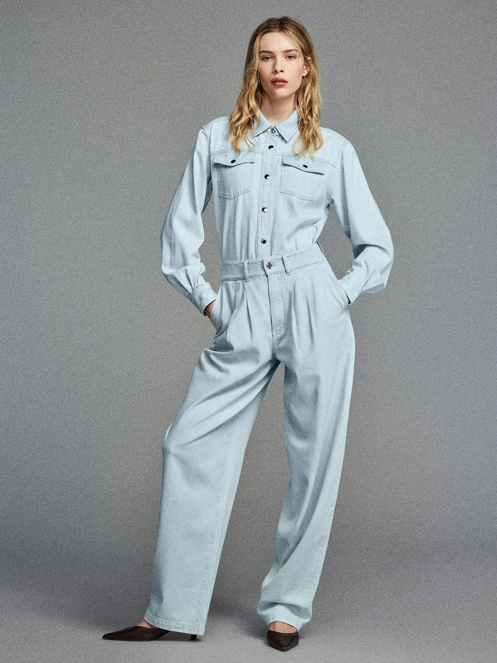 Frame The Mainstay Shirt In Misty