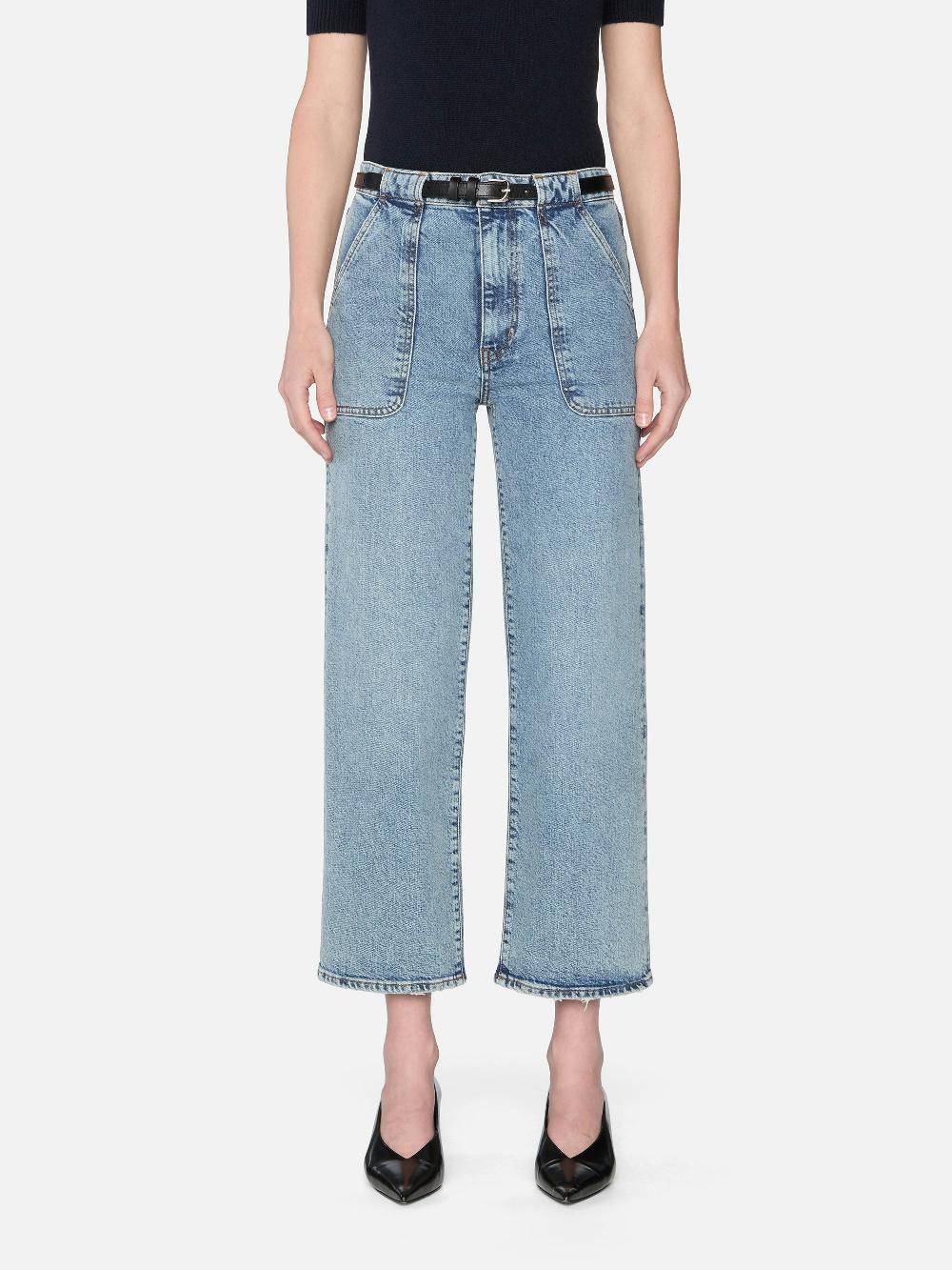 Frame The Modern Pocket Wide Jean In Charge