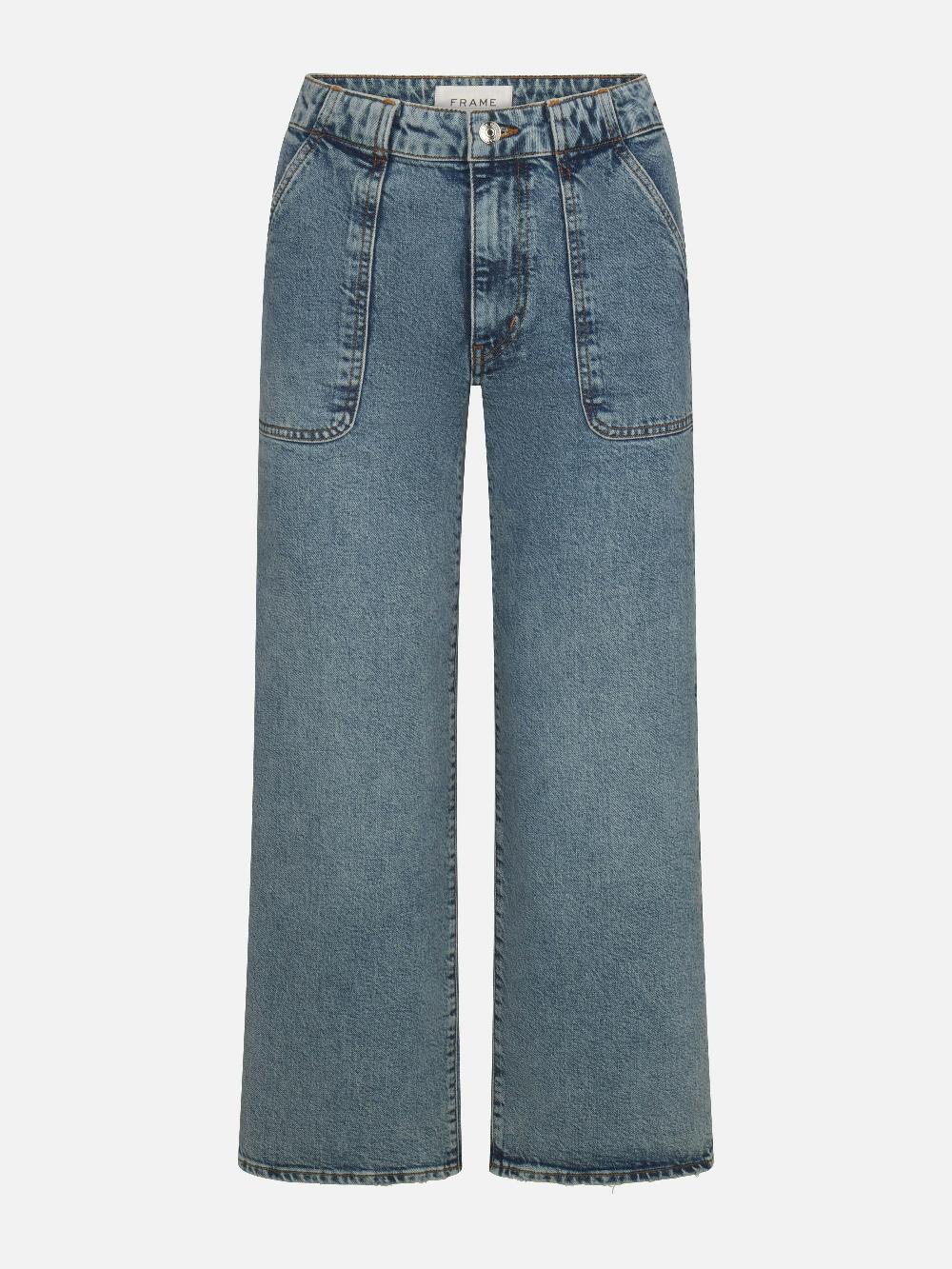 frame The Modern Pocket Wide Jean in Charge