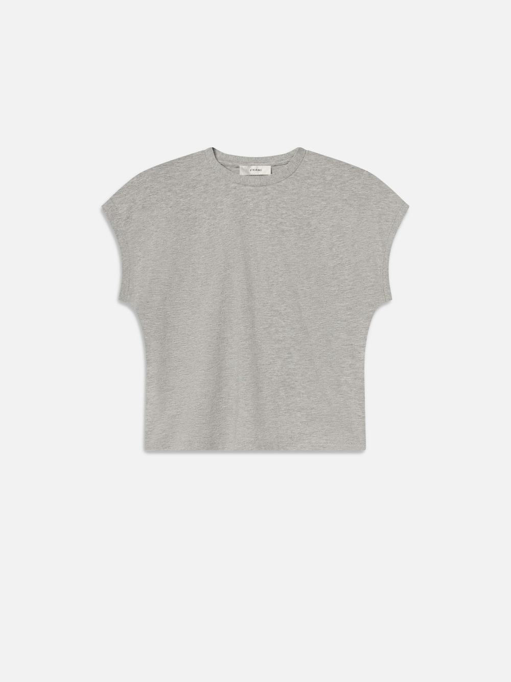 frame The Muscle Tee in Heather Grey