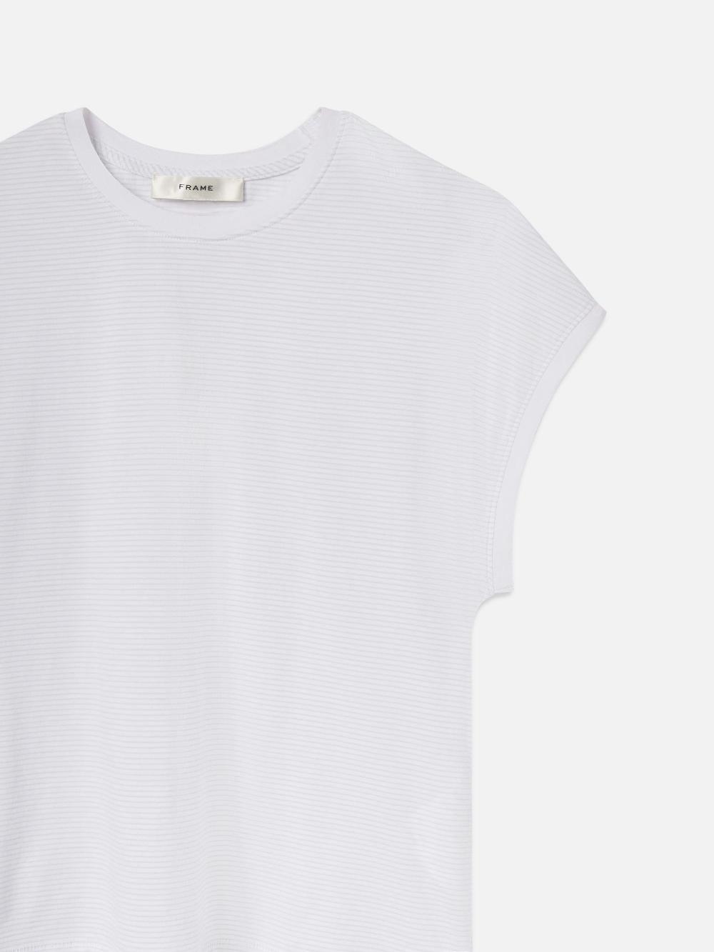 Frame The Muscle Tee In Powder Blue Multi