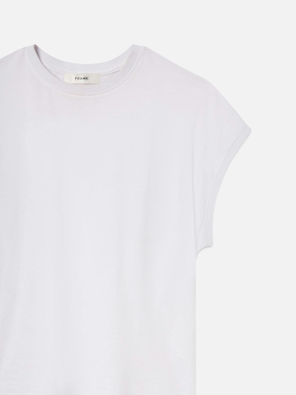 Frame The Muscle Tee In White