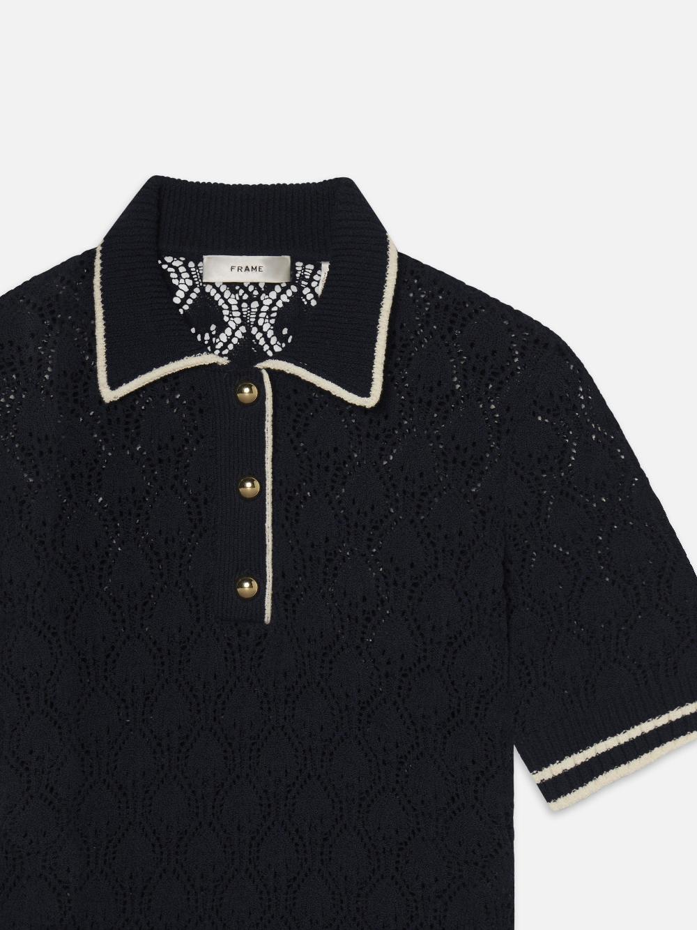 Frame The Rookie Polo In Navy Multi