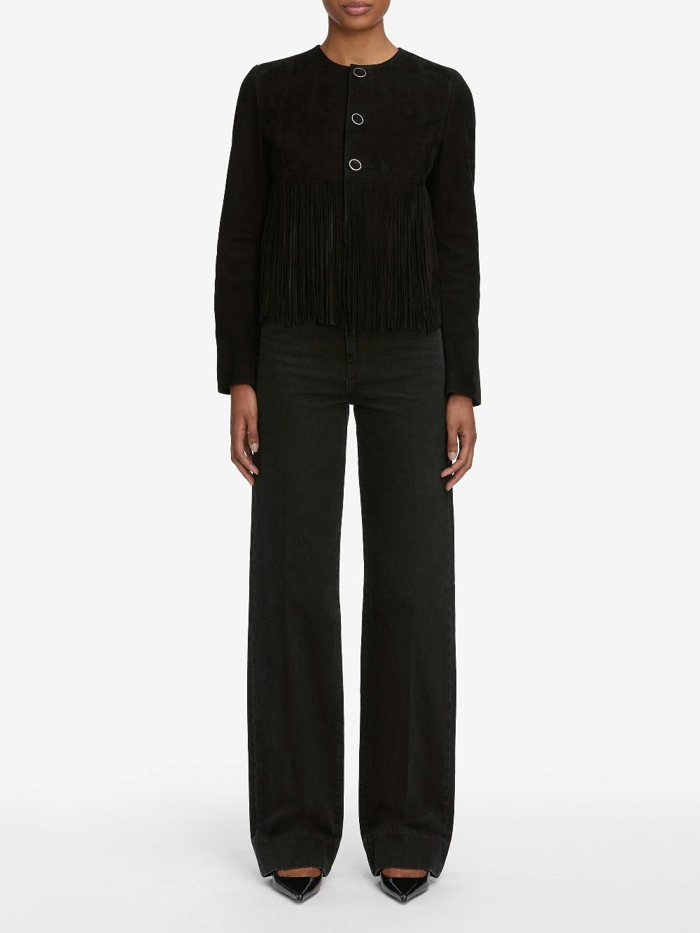 Frame The Saddle Jacket In Black