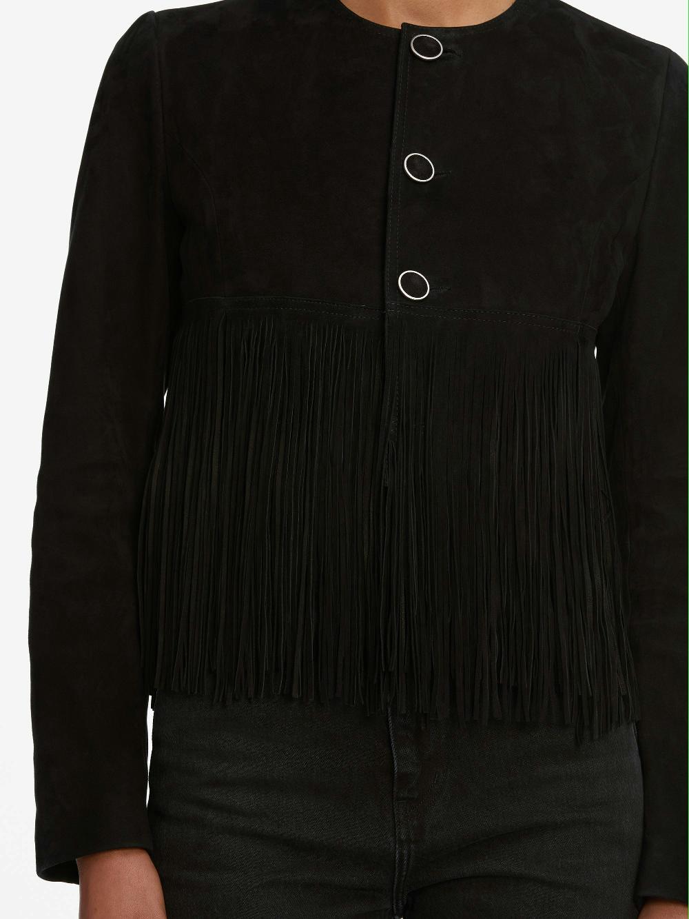 Frame The Saddle Jacket In Black