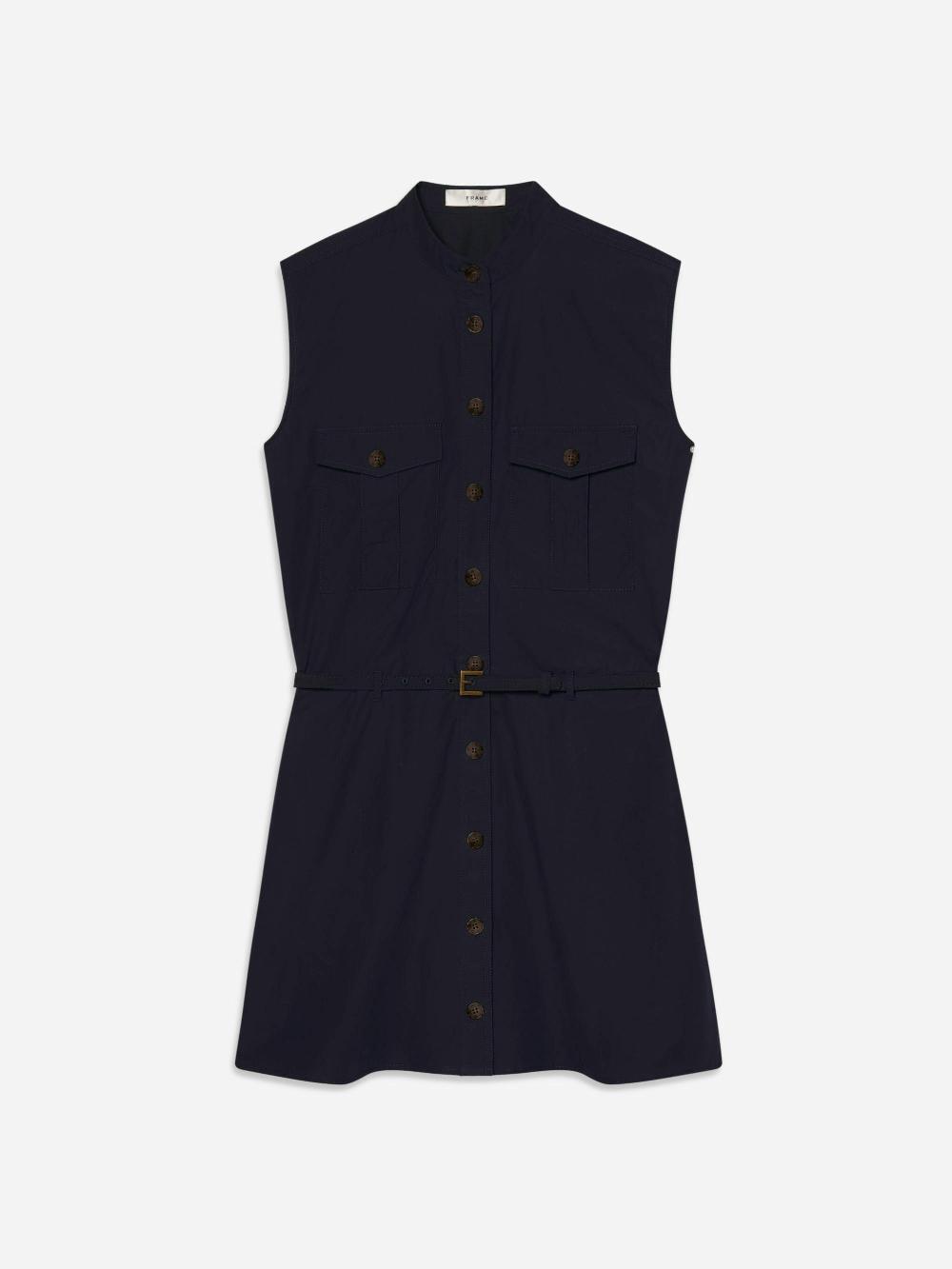 frame The Safari Dress in Navy