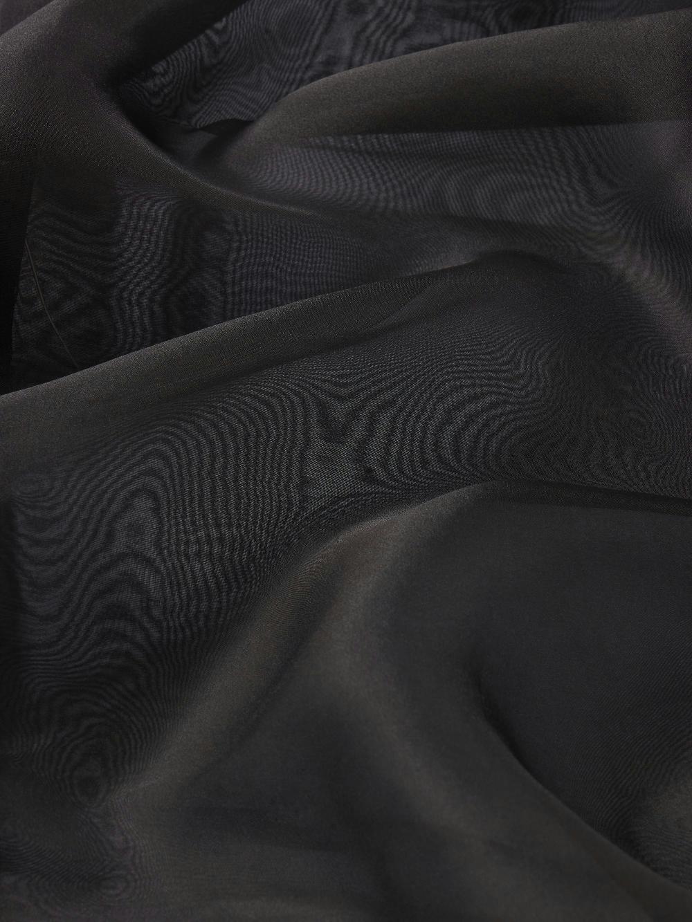 Frame The Silk Organza Shirt In Black