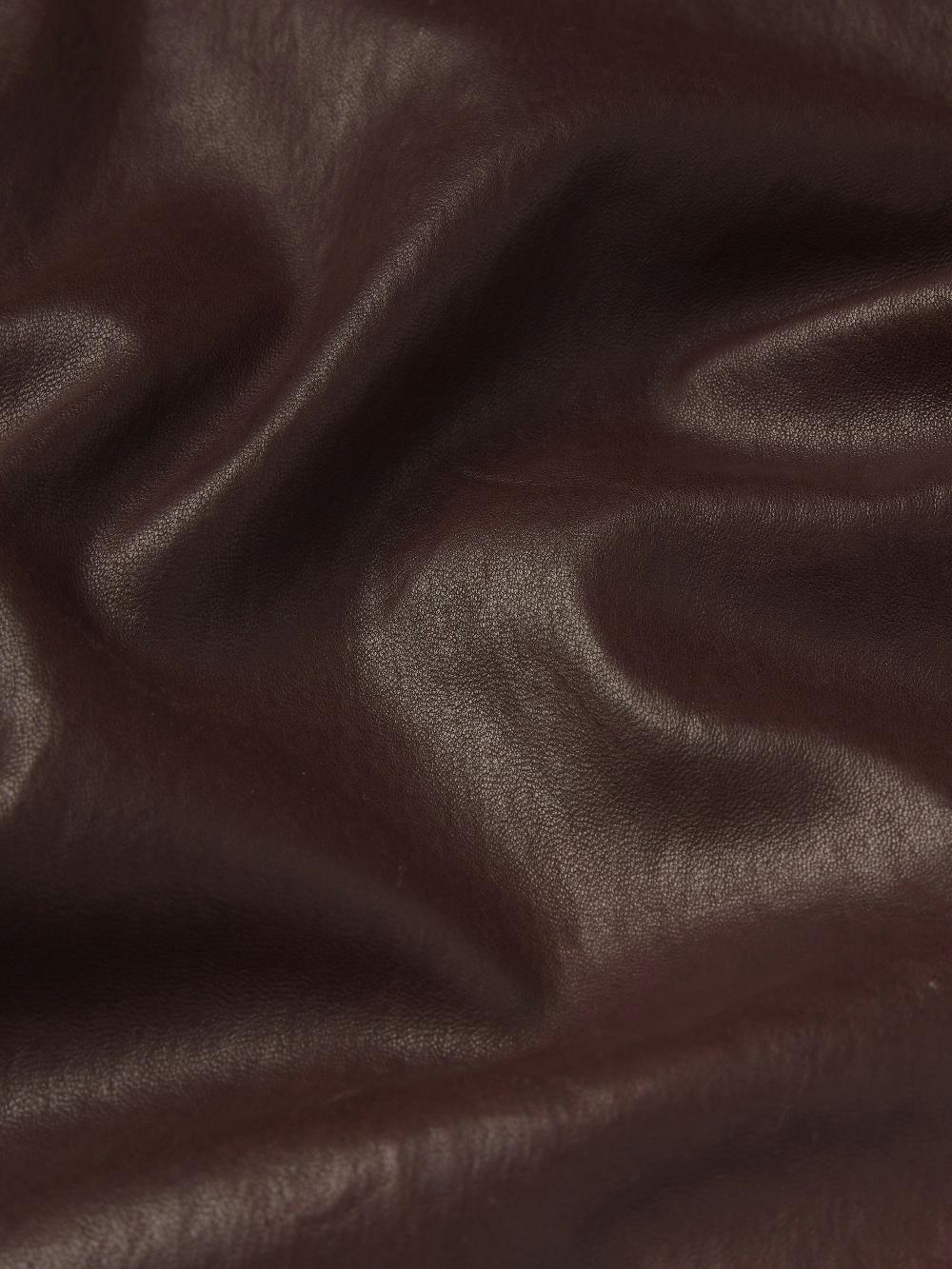 Frame The Slim Stacked Leather Pant In Espresso