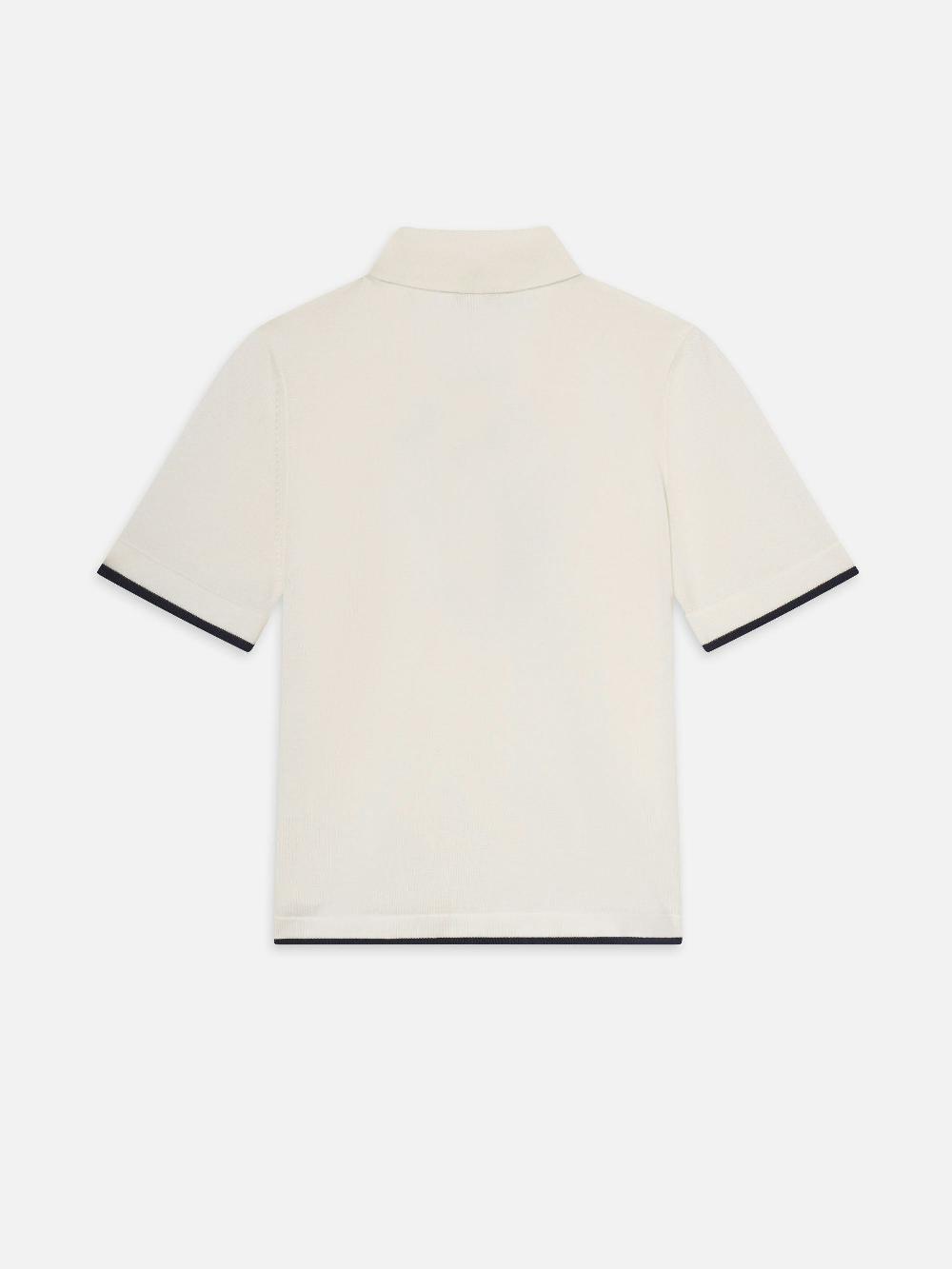 Frame The Sport Polo In Cream Multi