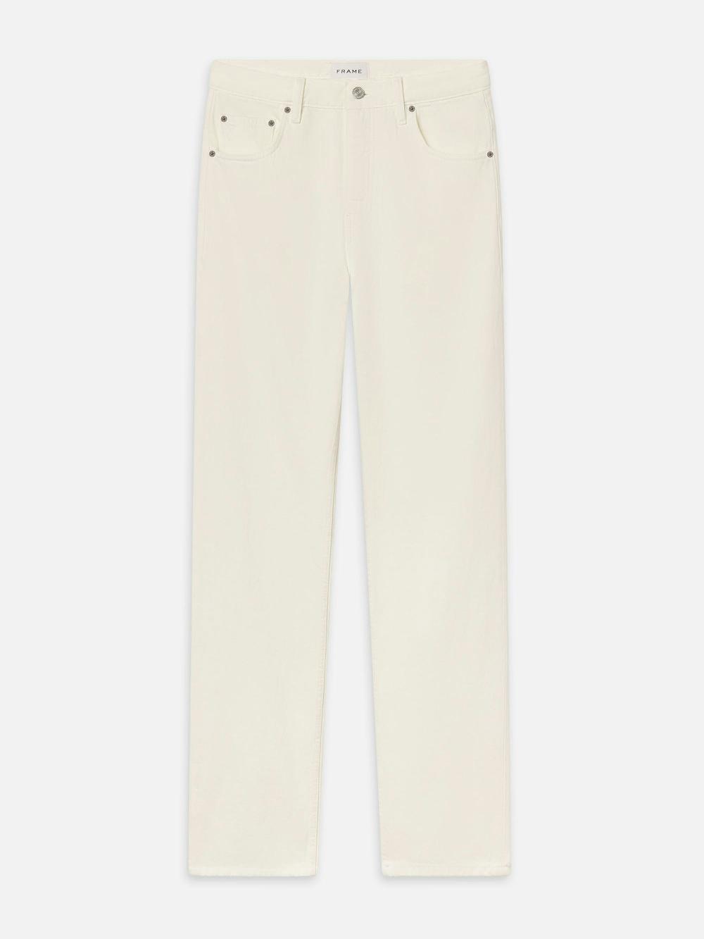 frame The Straight Jean in Off White