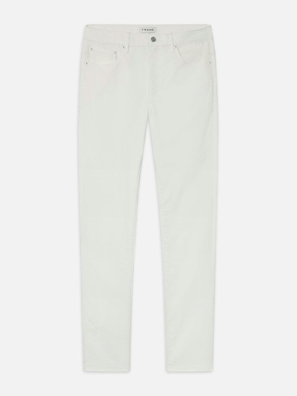 frame The Straight Jean in Off White