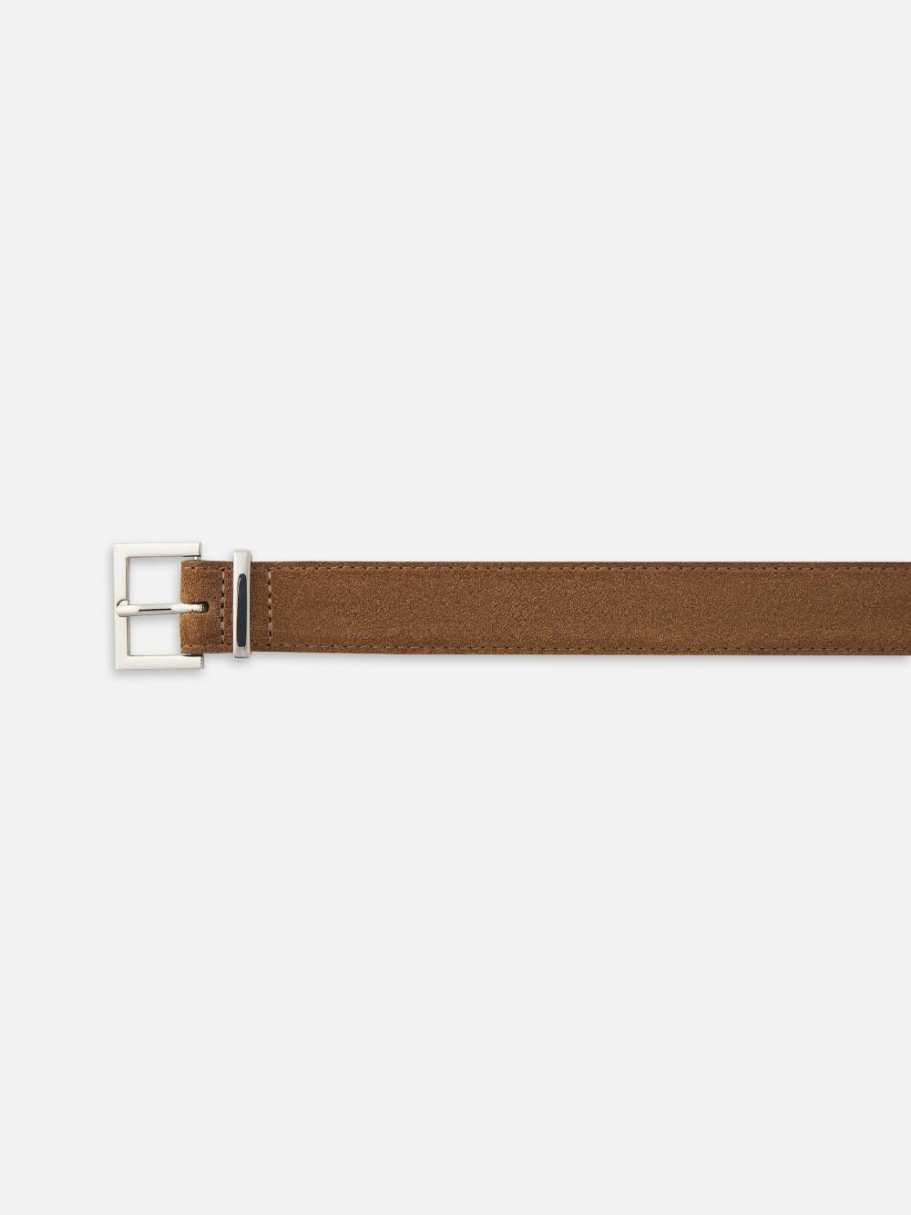 Frame The Suede Square Buckle Belt In Date