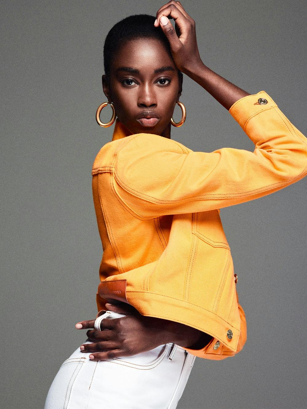 Frame The Tailored Denim Jacket In Marigold