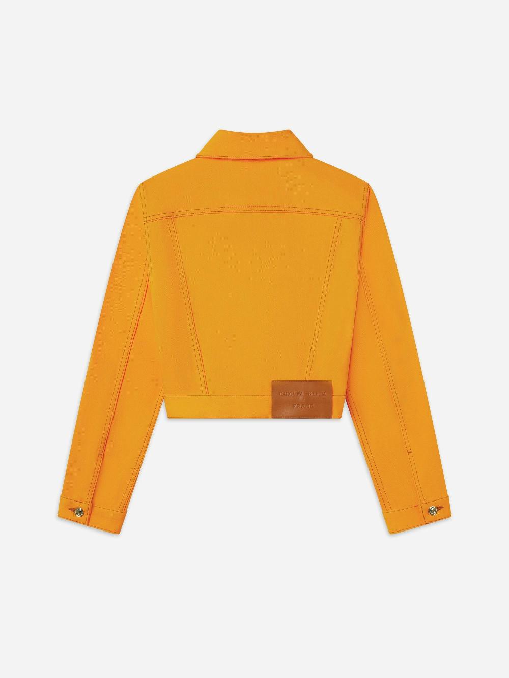 Frame The Tailored Denim Jacket In Marigold