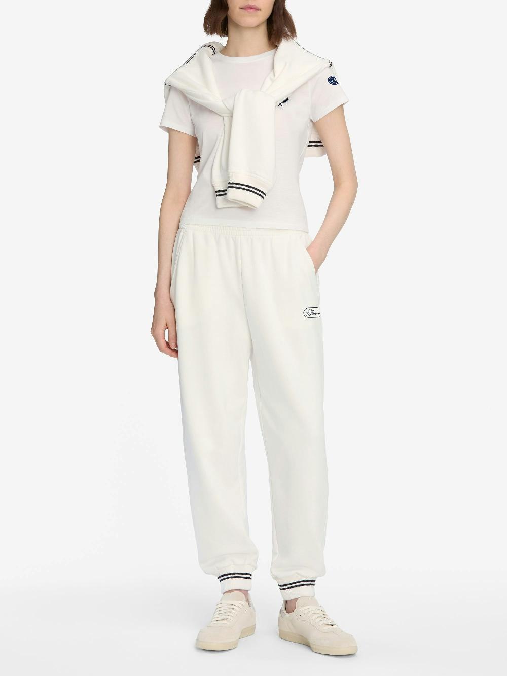 Frame The Tennis Sweatpant In White