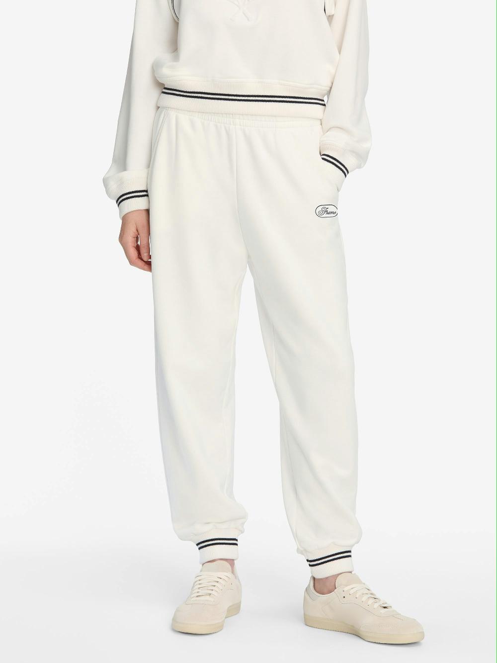 Frame The Tennis Sweatpant In White