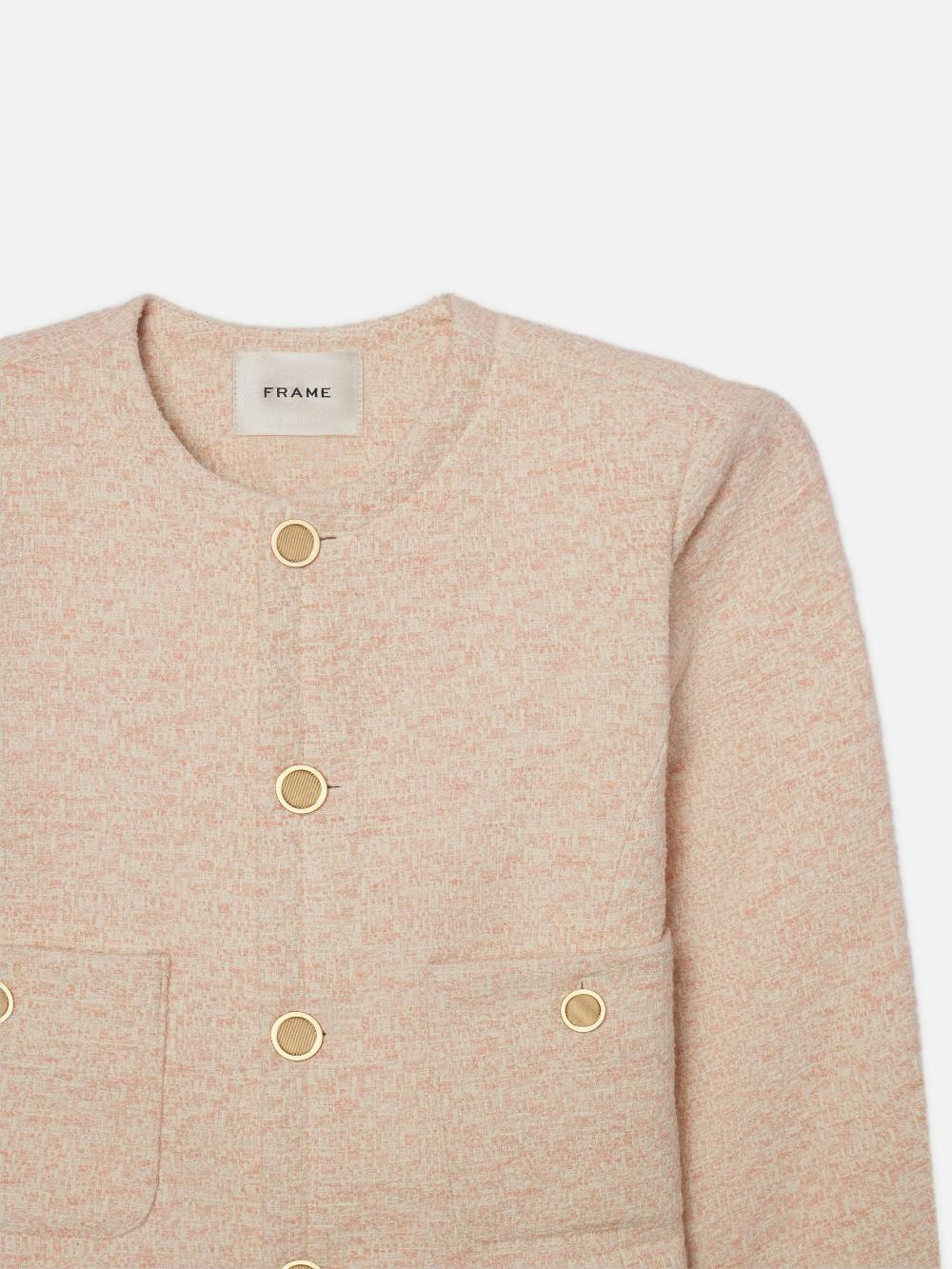 Frame The Tweed Jacket In Azalea Multi