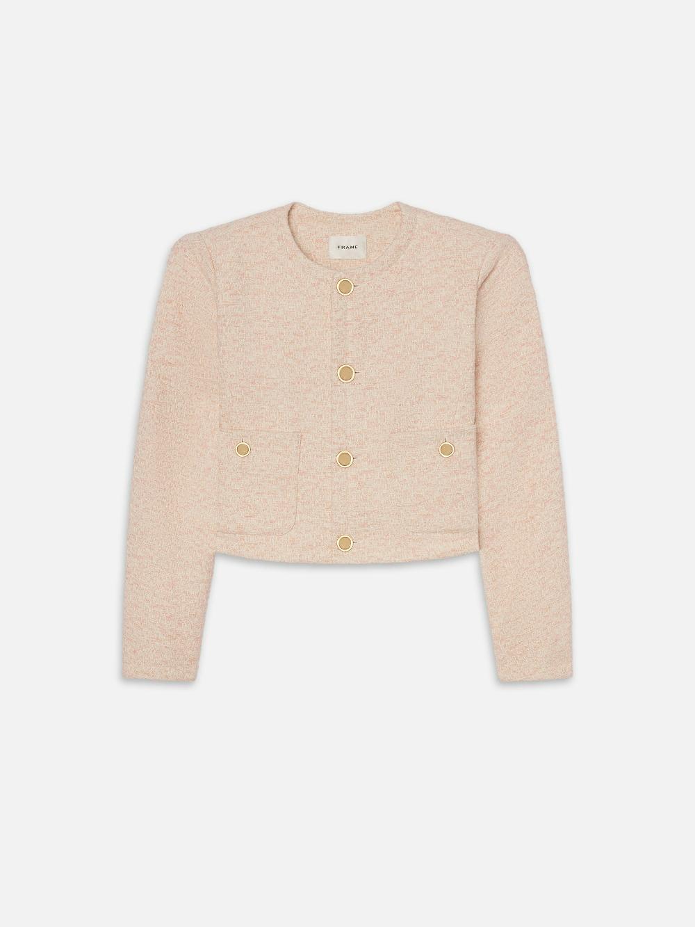 frame The Tweed Jacket in Azalea Multi