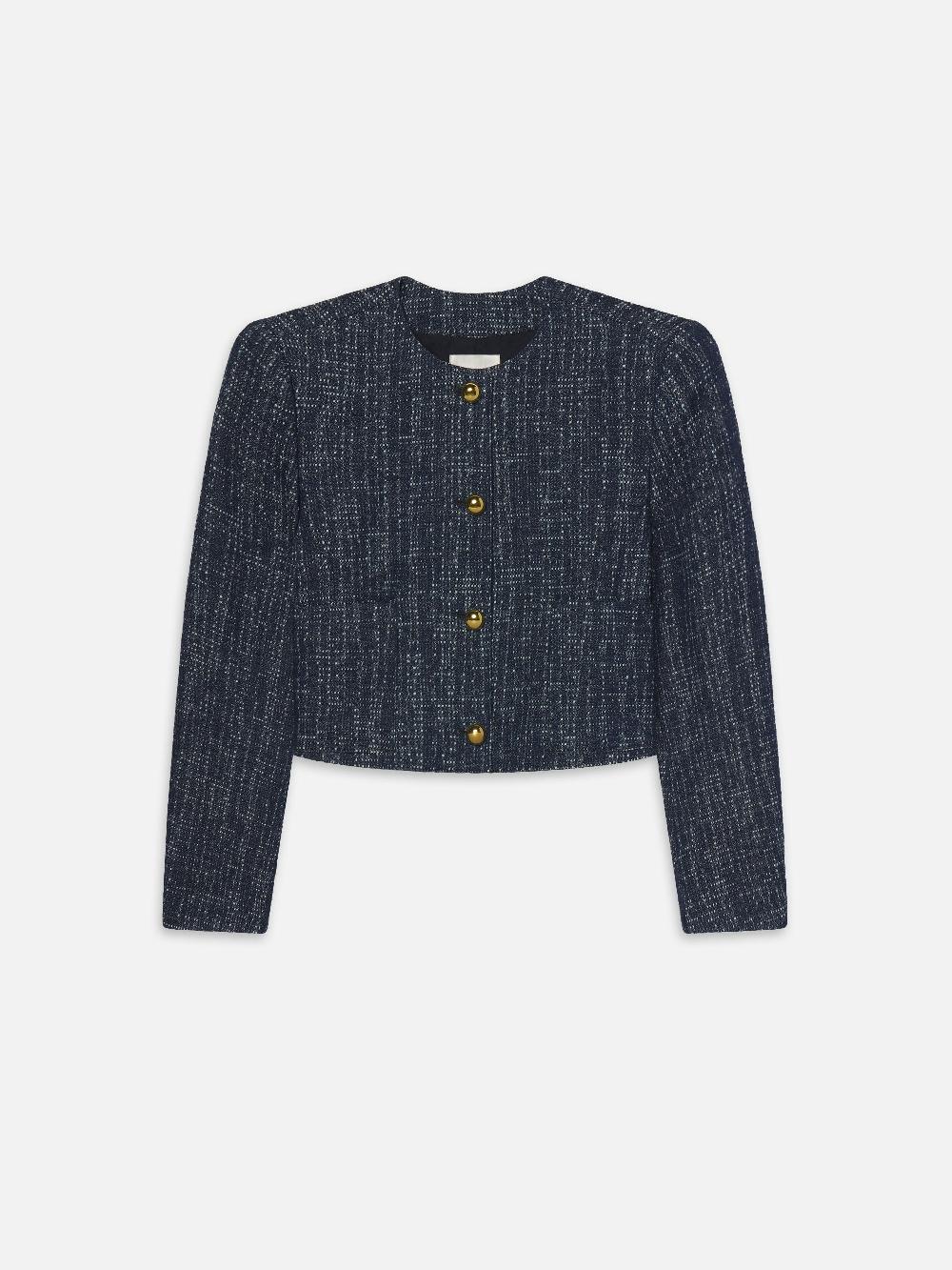 frame The Tweed Jacket in Indigo