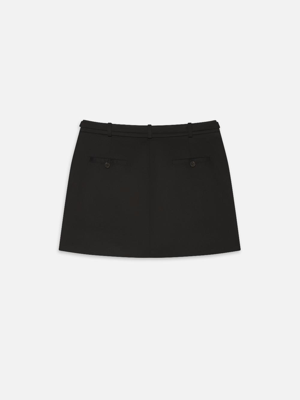 Frame The Utility Cargo Skirt In Black