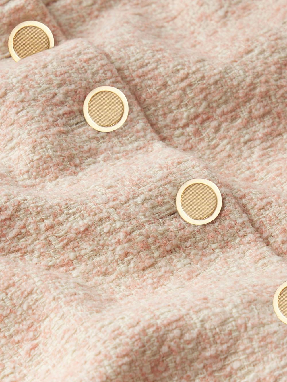 Frame Tweed Mini Skirt In Azalea Multi