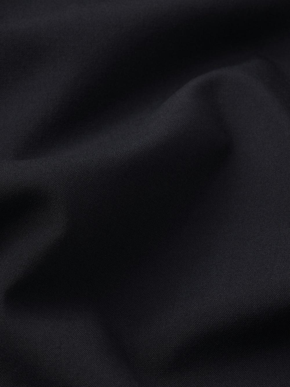 Frame Wool Easy Trousers In Dark Navy