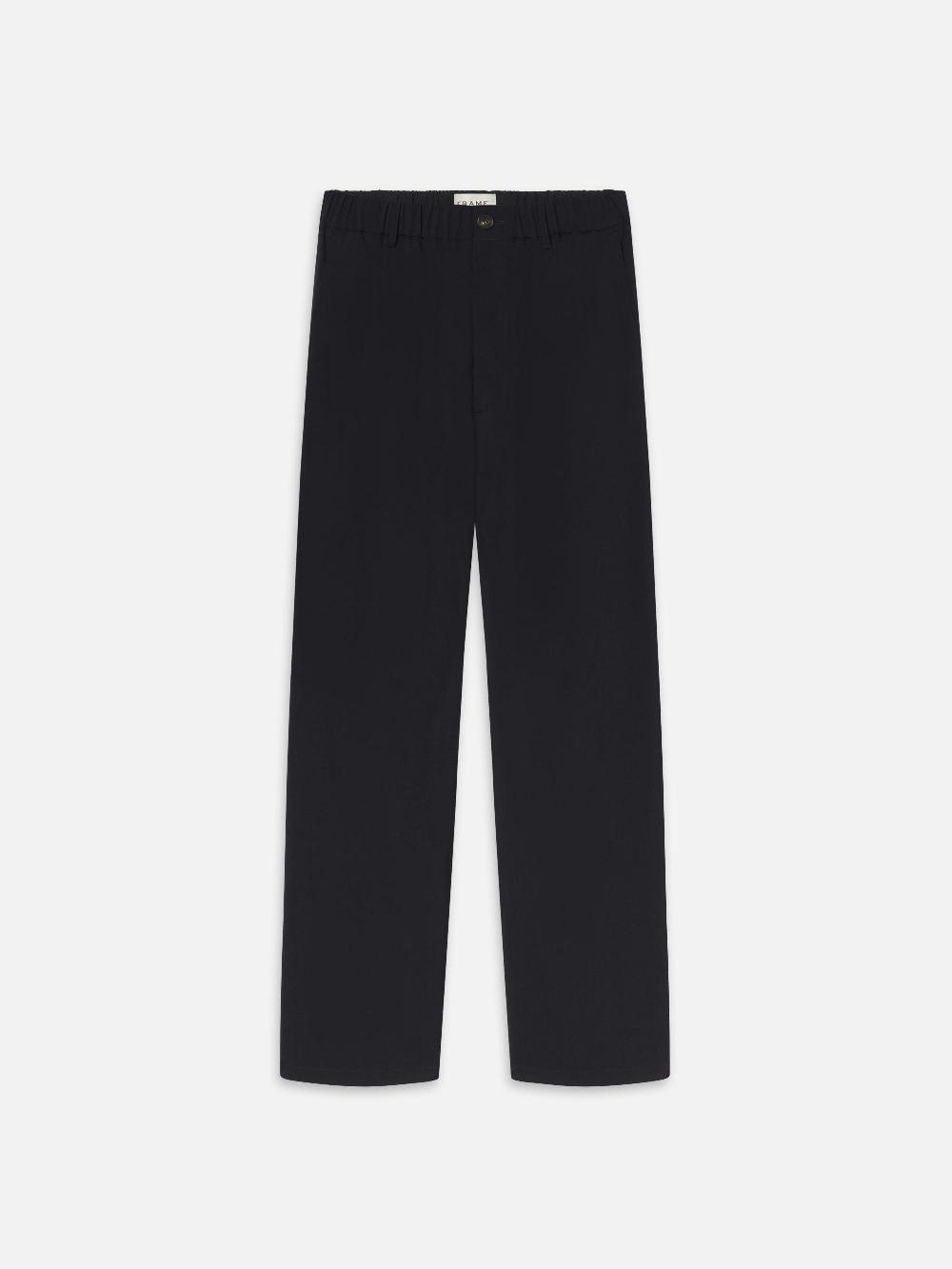 frame Wool Easy Trousers in Dark Navy