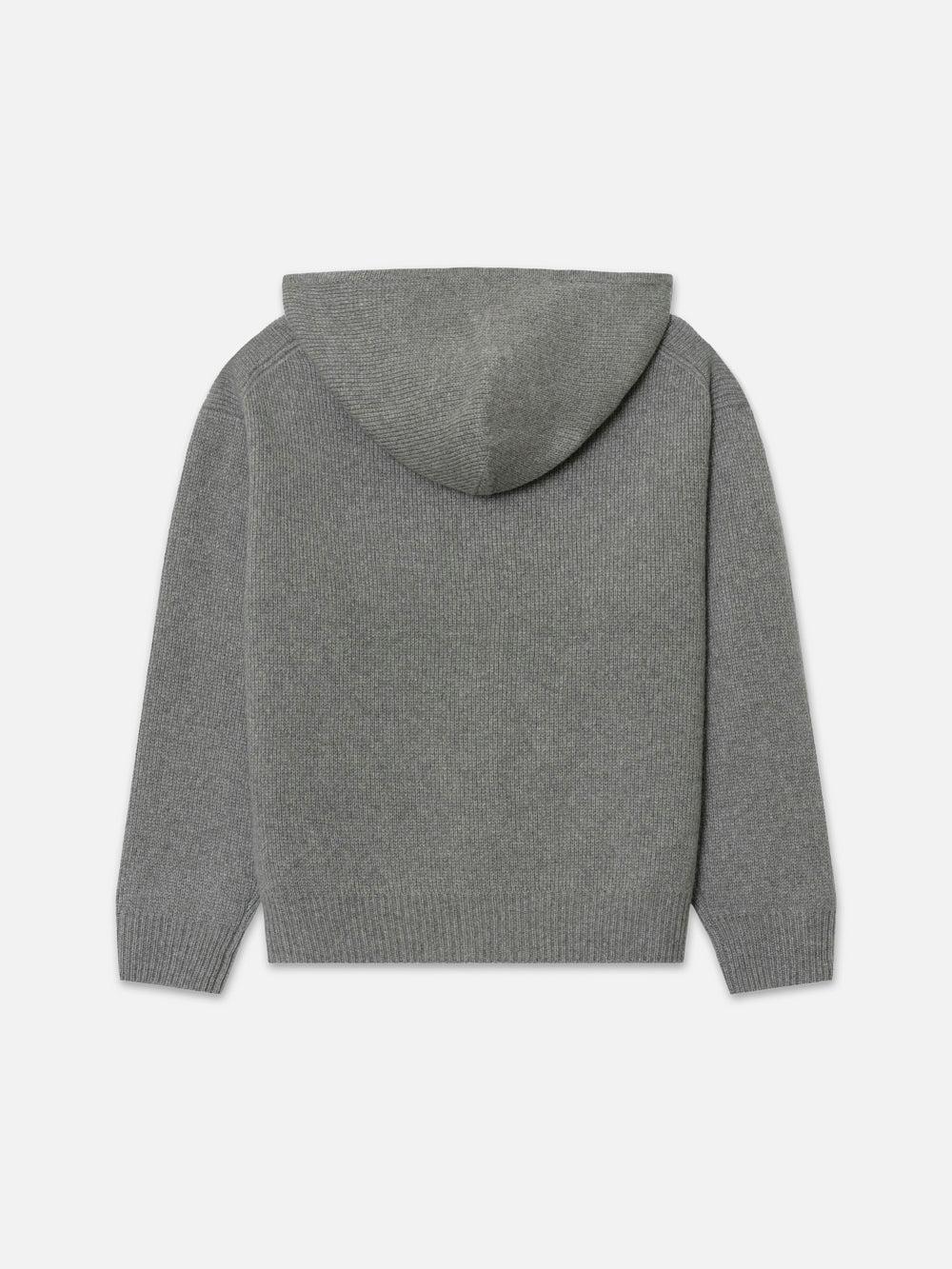 Frame Ritz Men's Cashmere Full Zip Hoodie In Warm Gray