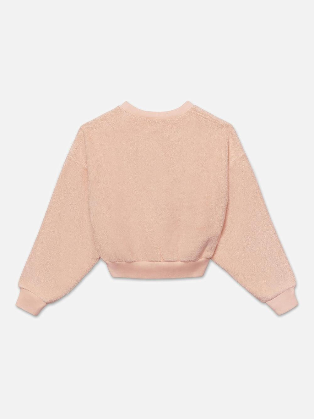 Frame Ritz Women's Terry Cropped Sweatshirt In Ritz Pink