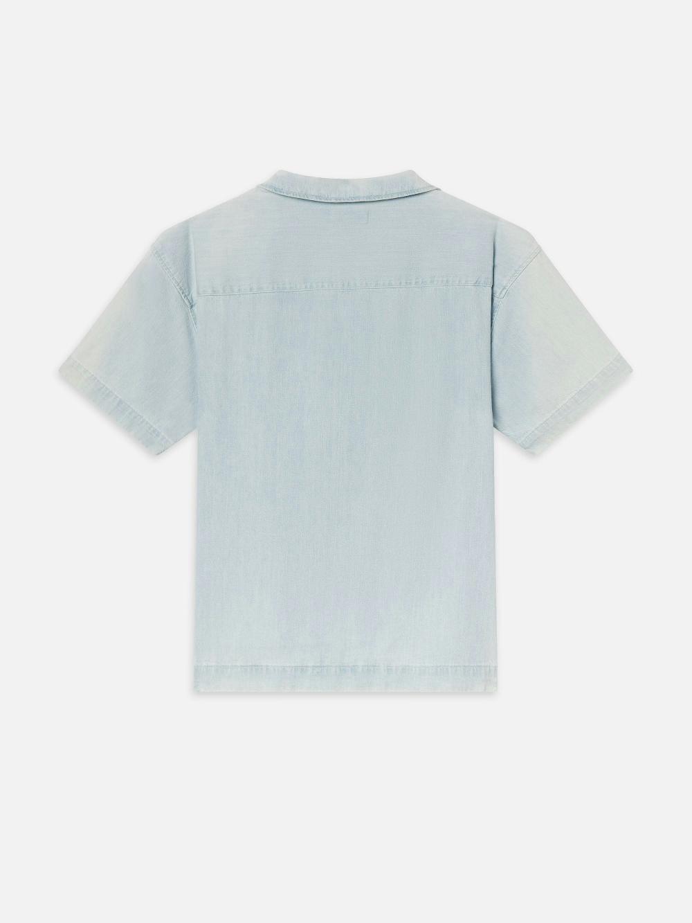 Frame Short Sleeve Camp Collar Shirt In Harbor City