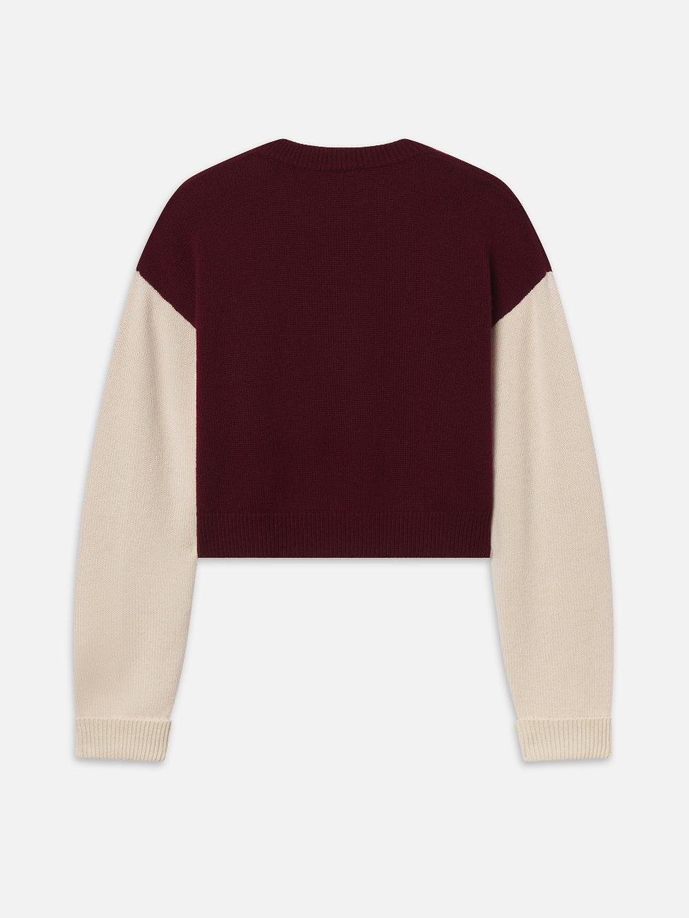 Frame Sotheby’s Women's Cashmere Sweater In Burgundy Multi