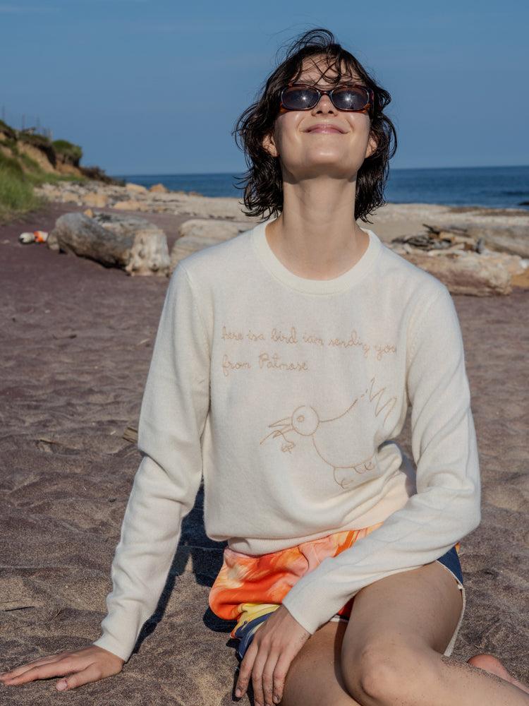 Franca Bird From Patmos Crewneck
