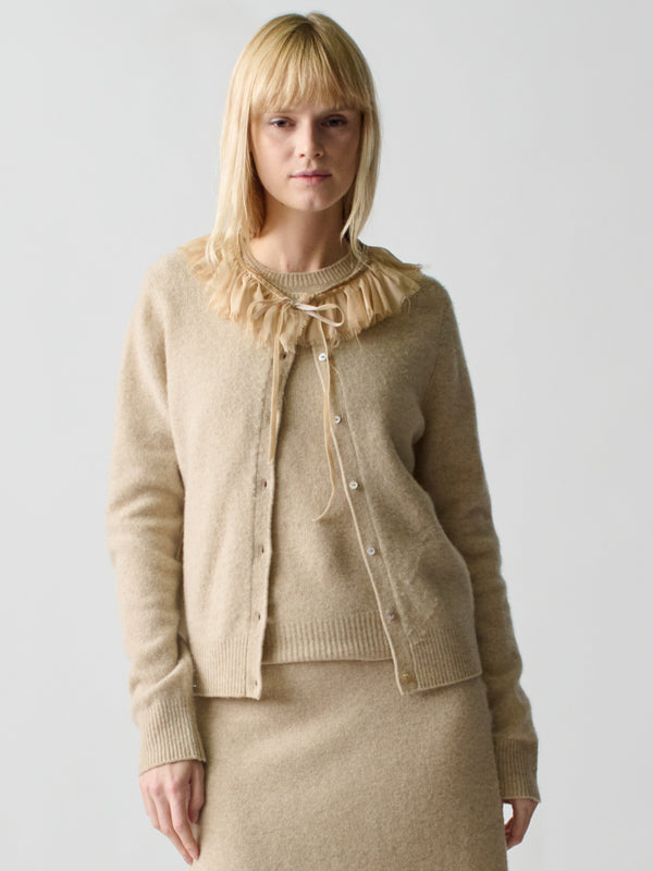 Franca Brushed Wool Cardigan