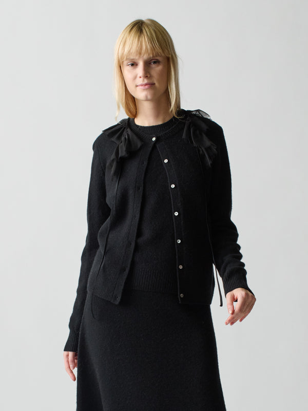 franca Brushed Wool Cardigan